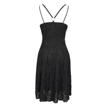 Load image into Gallery viewer, SKT145 Punk daily life wavy pattern sling dress