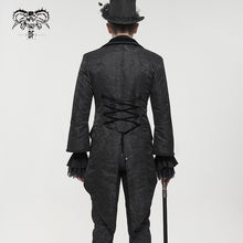 Load image into Gallery viewer, CT192 Gothic pattern swallowtail coat