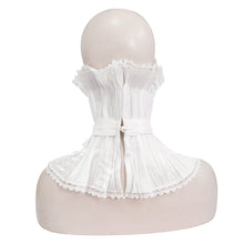 Load image into Gallery viewer, AS07602 Unisex Gothic white pleated high neck collar