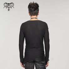Load image into Gallery viewer, TT177 Coarse mesh asymmetric men T-shirt