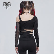 Load image into Gallery viewer, TT175 Hollow out waist Bandage strapless long-sleeved T-shirt