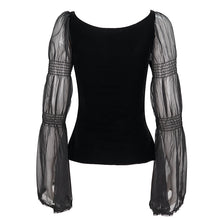 Load image into Gallery viewer, TT193 Gothic Velvet chiffon Long Sleeve Women's T-Shirt