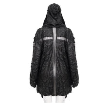 Load image into Gallery viewer, CT184 Diablo Tattered Hooded Knit Jacket
