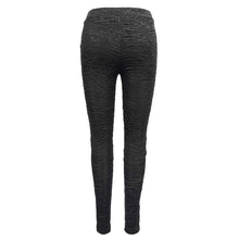 Load image into Gallery viewer, PT124 Gothic laced up sexy women knit black leggings