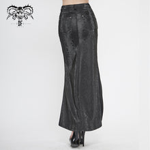 Load image into Gallery viewer, SKT124 Snakeskin pattern symmetrical slit skirt