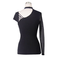 Load image into Gallery viewer, TT016 Punk asymmetric skull printed T-shirt