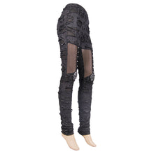 Load image into Gallery viewer, PT024 Gothic sexy women skeleton palm ripped knitted leggings