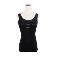 Load image into Gallery viewer, TTP224 summer punk daily life simple style broken holes women cotton vest
