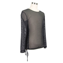 Load image into Gallery viewer, TT035 Best seller daily hexagonal diamond mesh fetish round collar long sleeve men T-shirts