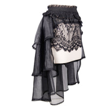 Load image into Gallery viewer, SKT016 Gothic elastic waist organza swing multi-layer lace sexy ladies puffy half skirt
