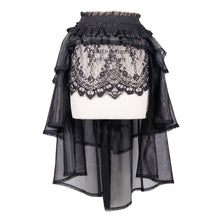 Load image into Gallery viewer, SKT016 Gothic elastic waist organza swing multi-layer lace sexy ladies puffy half skirt