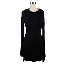 Load image into Gallery viewer, HOW110 daily life classic style flared sleeve women hooded knit dress