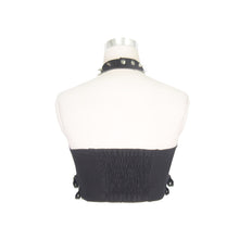 Load image into Gallery viewer, TT023 Daily life Summer strapless sexy girls punk cotton mini vest with chocker