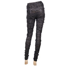 Load image into Gallery viewer, PT024 Gothic sexy women skeleton palm ripped knitted leggings