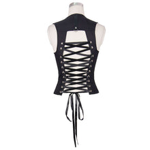 Load image into Gallery viewer, TTP222 Summer everyday life punk hollow out binding women vest