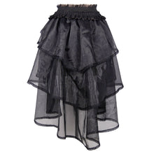 Load image into Gallery viewer, SKT016 Gothic elastic waist organza swing multi-layer lace sexy ladies puffy half skirt