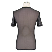 Load image into Gallery viewer, TT039 Summer daily hexagonal diamond mesh round neck short sleeve men punk T-shirts