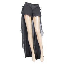 Load image into Gallery viewer, PT027 Summer party costume Gothic jacquard shorts with chiffon backswing