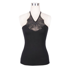 Load image into Gallery viewer, TT020 everyday summer sexy women V-neck Bat wings black cotton vests