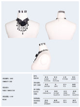 Load image into Gallery viewer, AS002 Devil fashion accessory sexy ladies gothic rose beads pendant lace necklace