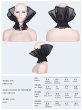 Load image into Gallery viewer, AS007 Gothic party accessory women organza stand up black collar
