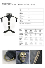 Load image into Gallery viewer, AS02802 Women spiked accessories punk body harness with hollow out neckline