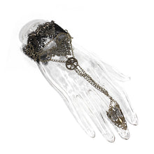 Load image into Gallery viewer, AS057 Steampunk accessories lace wrist women bracelet with golden chains