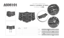 Load image into Gallery viewer, AS06101 Punk metallic armor silver lace up men leather belts