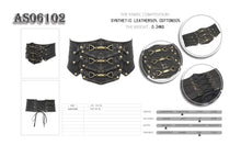 Load image into Gallery viewer, AS06102 metallic bronze steampunk rock men leather belts