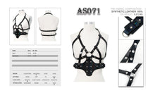 Load image into Gallery viewer, AS071 dream color punk fantasy leather slim women halterneck body harness