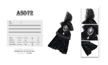 Load image into Gallery viewer, AS072 Gothic unisex delicate brooches and feather velveteen bow tie