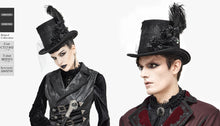 Load image into Gallery viewer, AS082 Mesh flower feather top hat