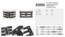 Load image into Gallery viewer, AS096 Punk three horizontal metal buckle girdle