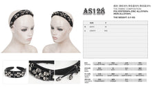 Load image into Gallery viewer, AS128 skull braided headband