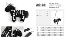 Load image into Gallery viewer, AS132 Skull Unicorn Plush Bag