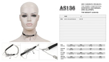 Load image into Gallery viewer, AS136 punk women adjustable chain Spider web metal asymmetric choker