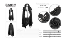Load image into Gallery viewer, CA017 Gothic noble count darkness high neck cotton and linen tattered cloak