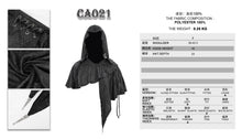 Load image into Gallery viewer, CA021 dark thin hooded  small shawl