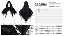 Load image into Gallery viewer, CA02501 Short dark grained plush hooded cloak