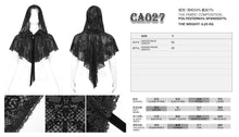 Load image into Gallery viewer, CA027 Flower mesh thin gothic women shawl