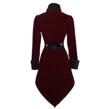 Load image into Gallery viewer, CT02002 Autumn embroidered high collar red party gothic women coat
