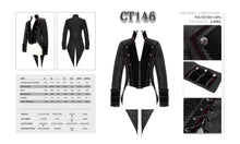 Load image into Gallery viewer, CT146 gorgeous Gothic Party jacquard floral pattern men velveteen swallowtail coat