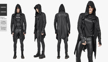 Load image into Gallery viewer, CT172 Dark hooded knit coat printed men Cardigan