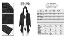 Load image into Gallery viewer, CT172 Dark hooded knit coat printed men Cardigan