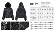 Load image into Gallery viewer, CT187 Two-tone punk women wool jacket