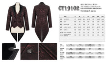 Load image into Gallery viewer, CT19102 red fake two-piece gothic tuxedo