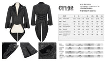 Load image into Gallery viewer, CT192 Gothic pattern swallowtail coat