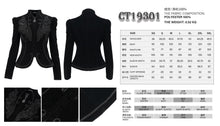 Load image into Gallery viewer, CT19301 women black gothic short jacket
