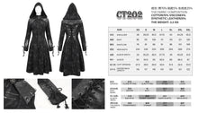 Load image into Gallery viewer, CT202 Women Punk Irregular Pattern Print Long Trench Coat