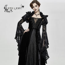 Load image into Gallery viewer, ECA008 sexy women big flared sleeves super short gothic lace shawl
